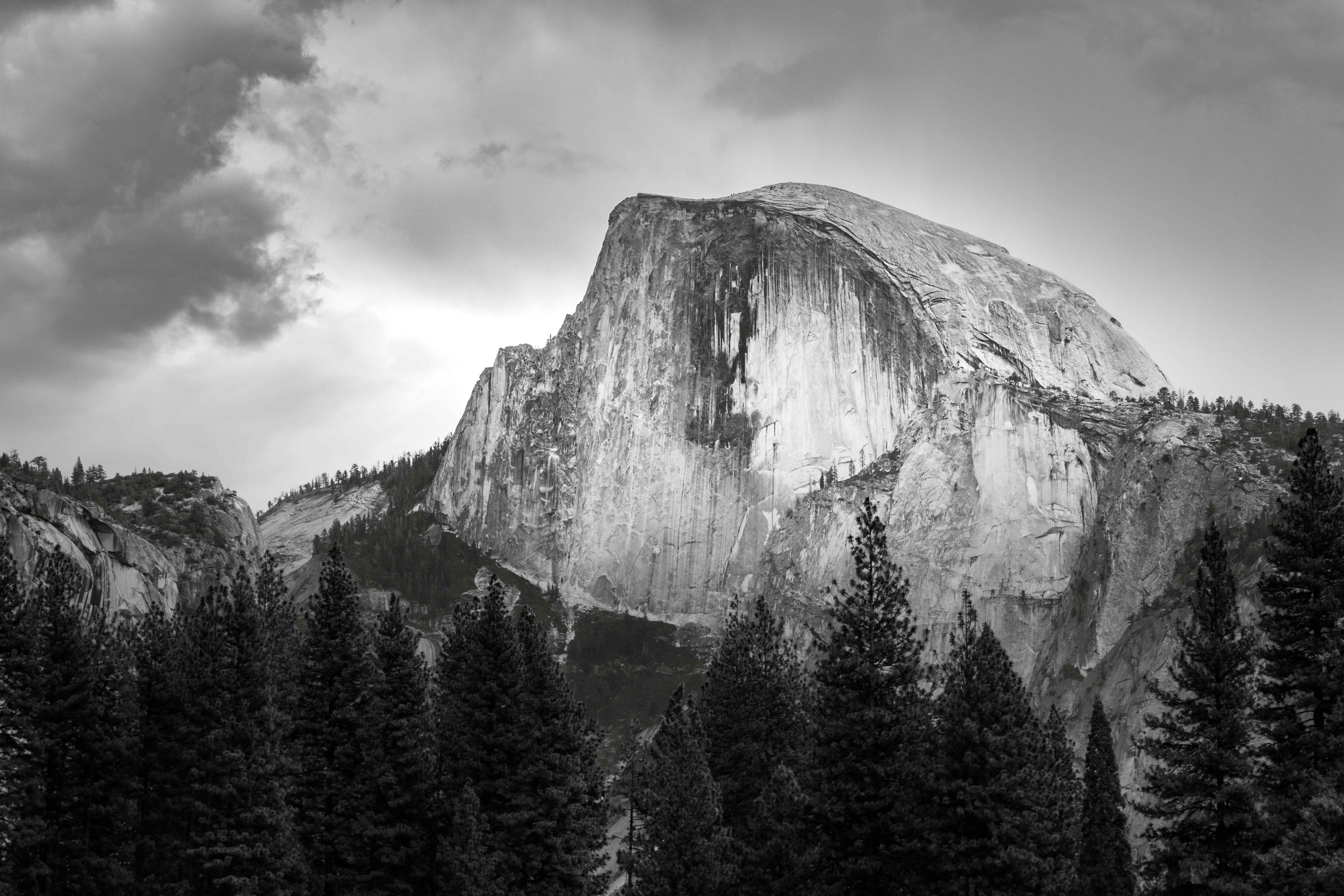 Half Dome rising above Yosemite Valley